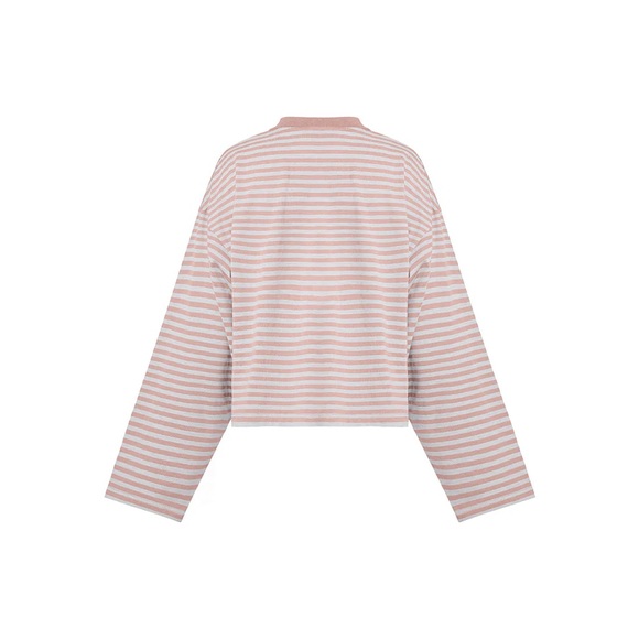 Lioness Long Sleeve Top - Pink and White Stripes - Picture 5 of 8